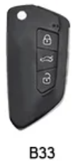 control keydiy nb bolsa roja con chip tipo volkswagen 3 botones