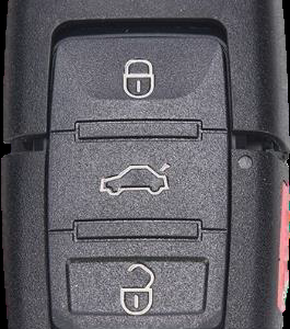Carcasa volkswagen 4 botones con separacion en el medio led medio DC