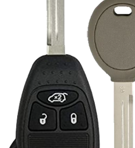 Carcasa KOBDT04A 4botones llave fija sin logo dodge chysler jeep