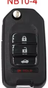 control keydiy nb bolsa roja con chip tipo honda 4 botones