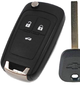 carcasa Control chevrolet 3botones id46 37E/295xE con logo