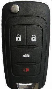 carcasa Control 4 botones chevrolet id46 37E/295xE con logo