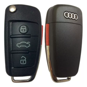 carcasa llave 4 botones audi con logo