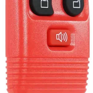 carcasa de Control remoto ford 3 botones cuadrado color rojo